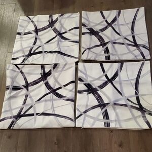 Set Of 4 17" X 17" Pillow Covers